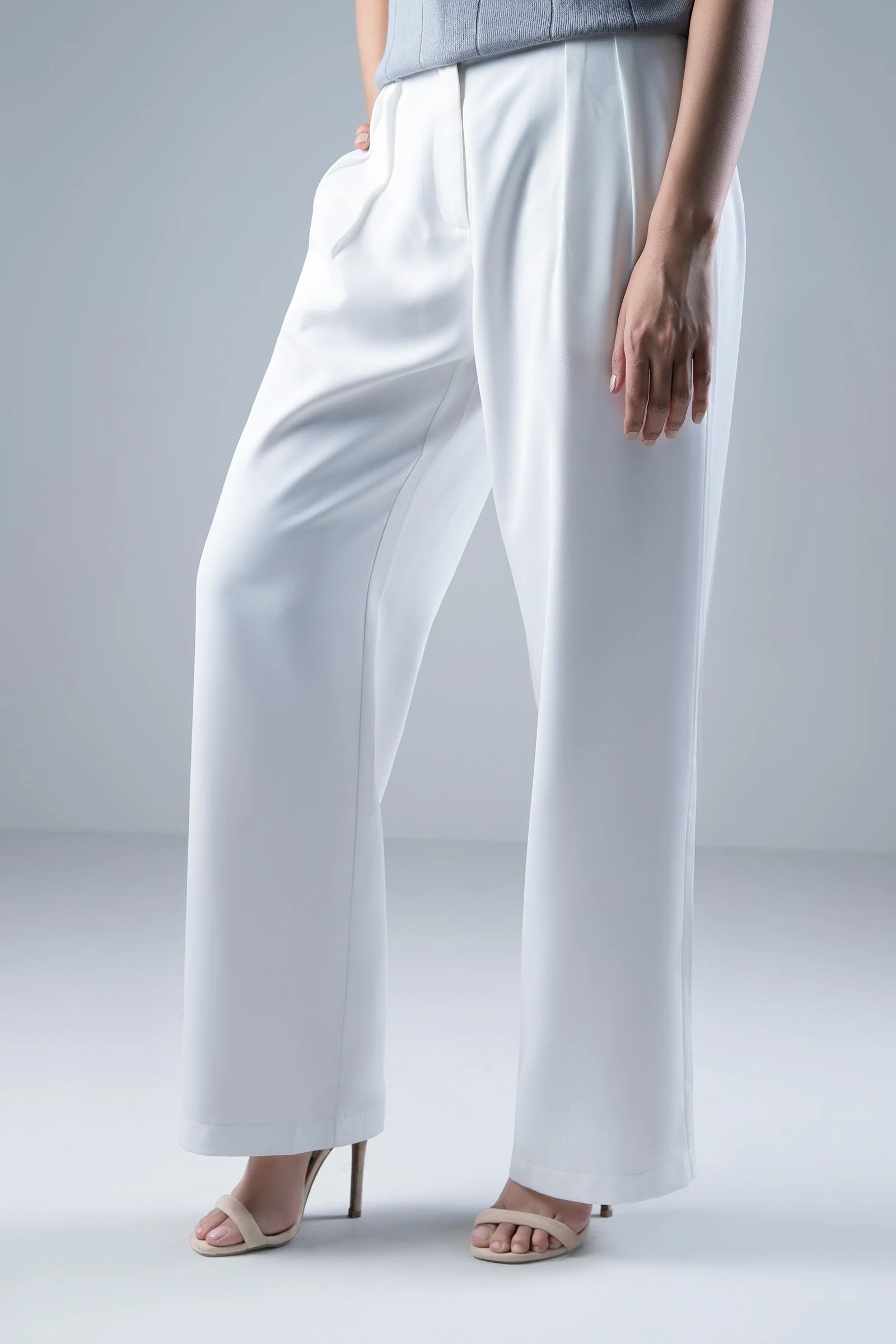 Wide Leg Tailored Pants - Image 2