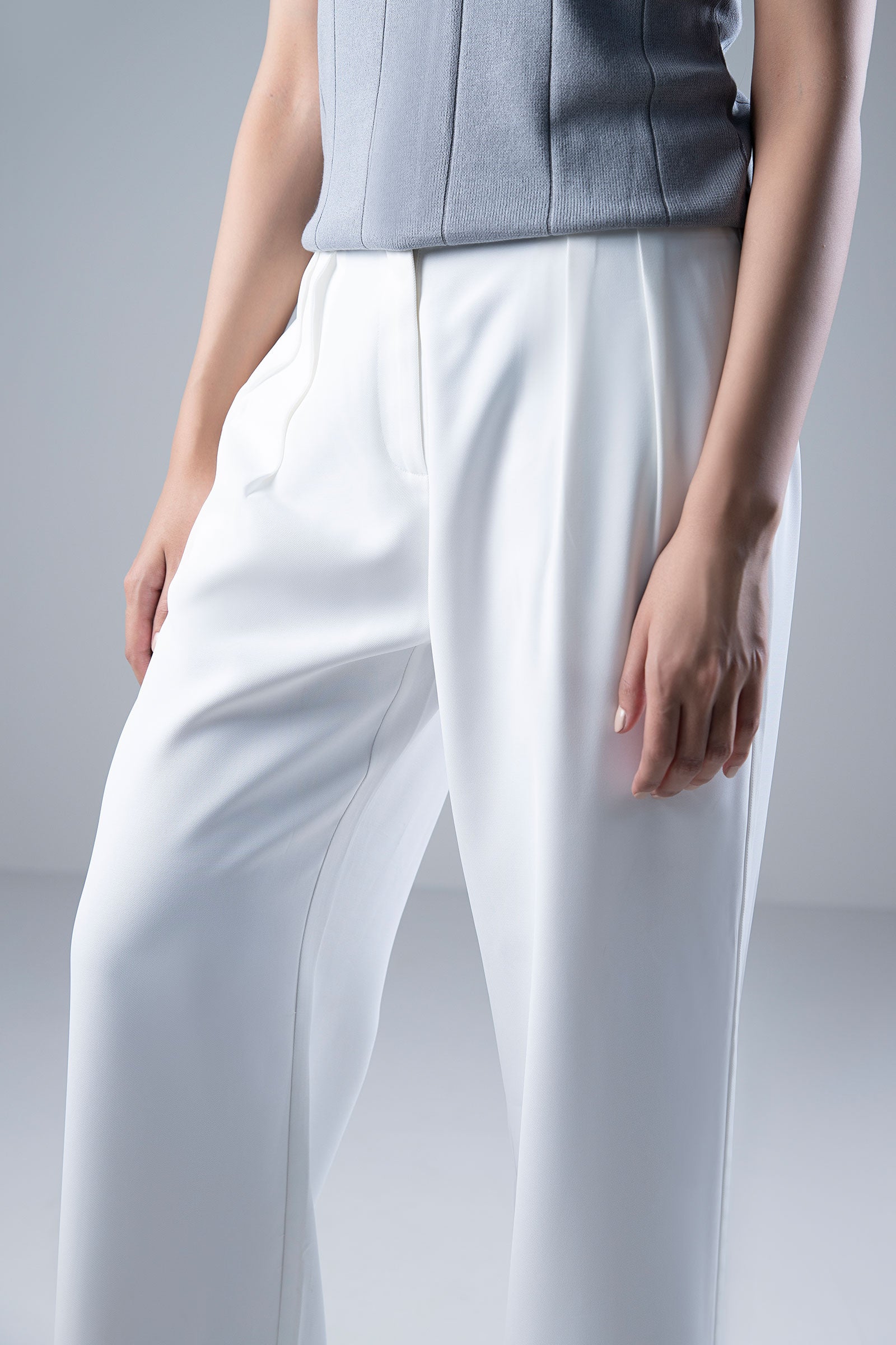 Wide Leg Tailored Pants - Image 3