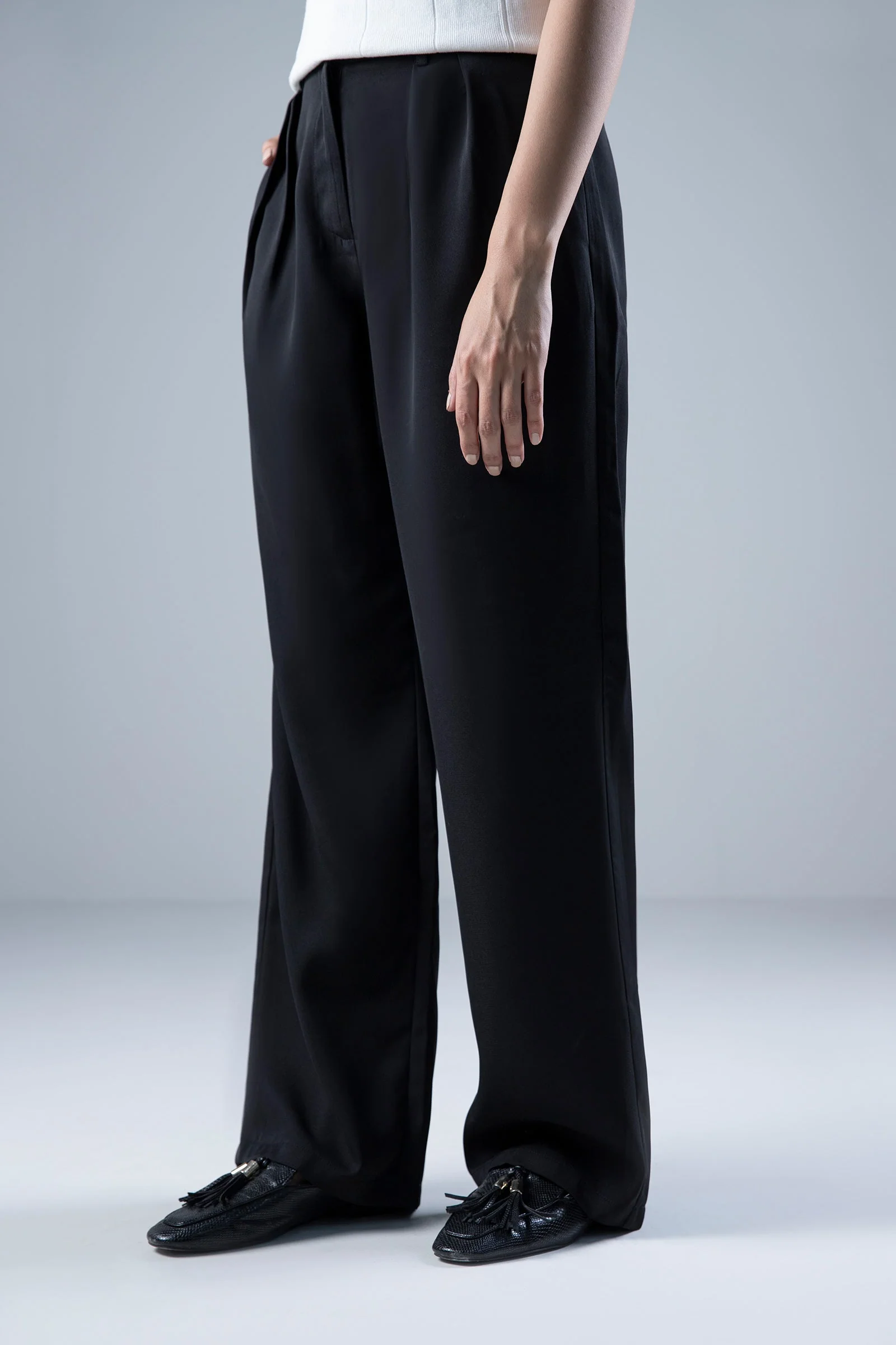 Wide Leg Tailored Pants - Image 2