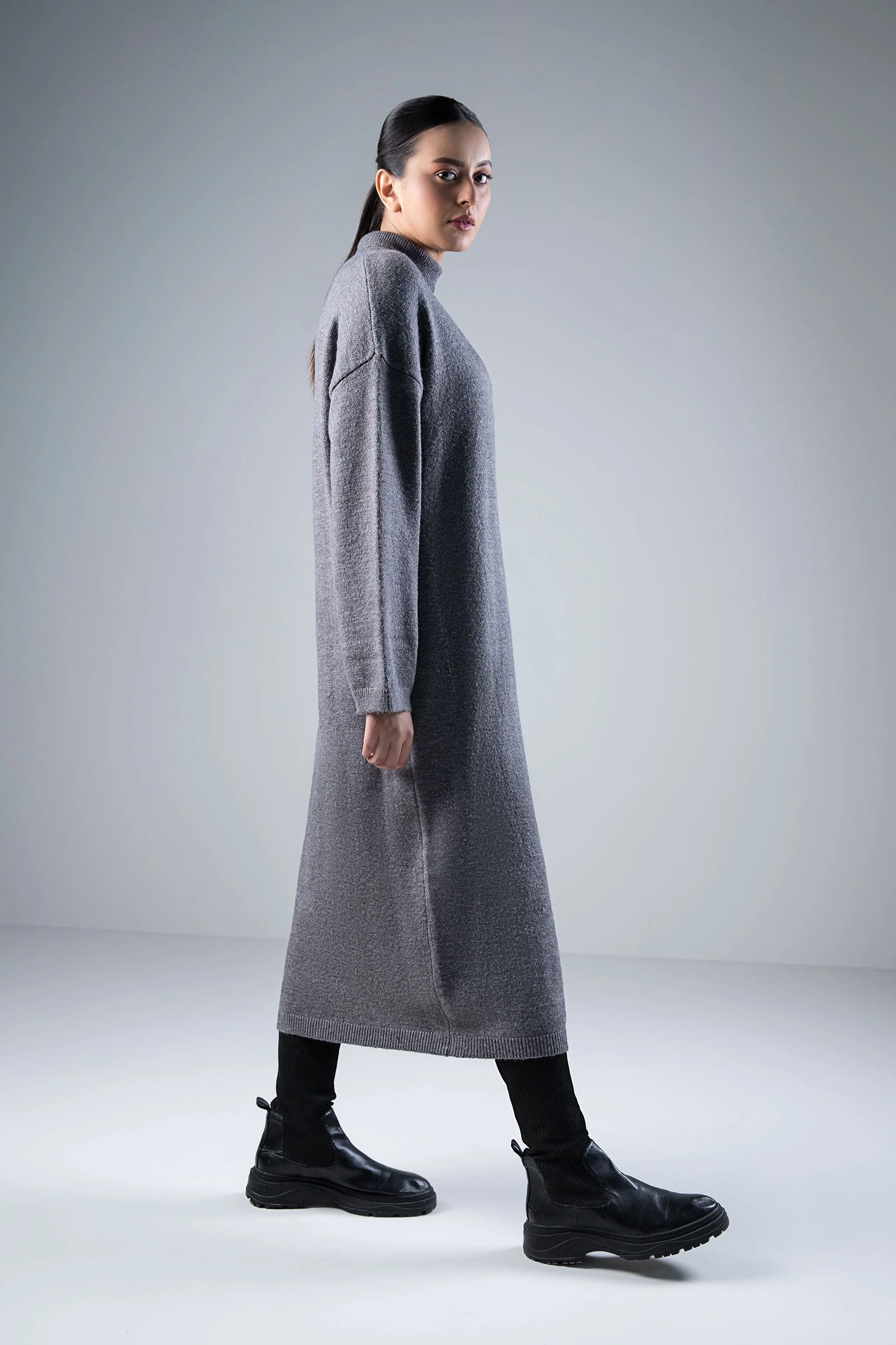 Long Sweater Dress - Image 3