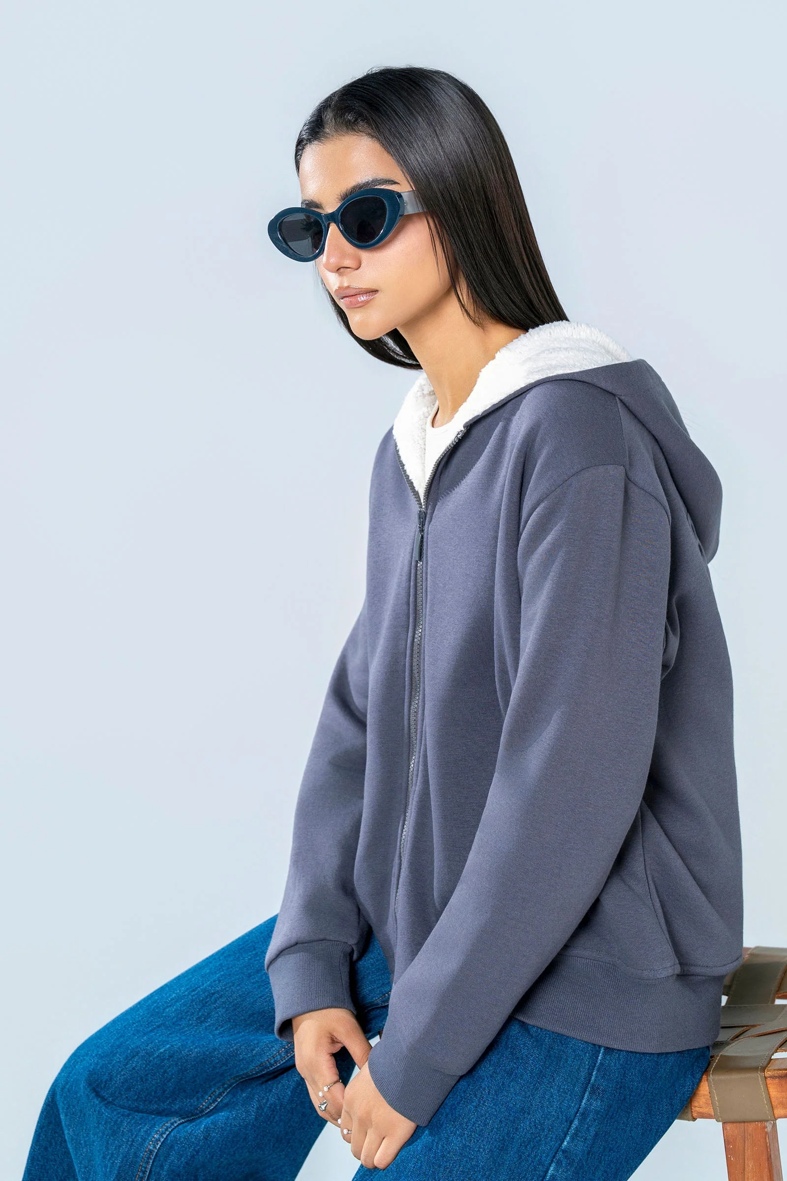 Sherpa Zipped Hoodie - Image 3