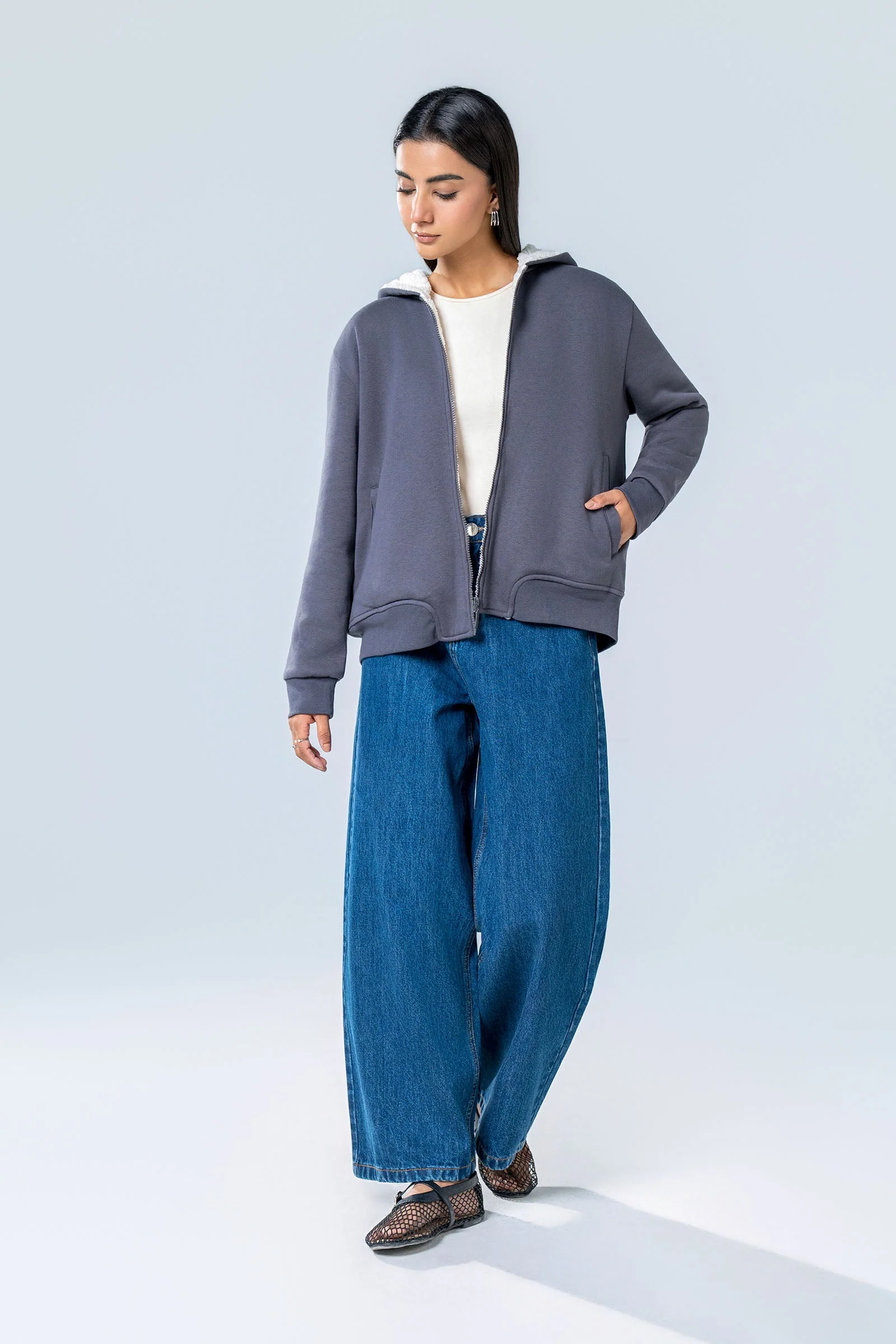 Sherpa Zipped Hoodie - Image 4