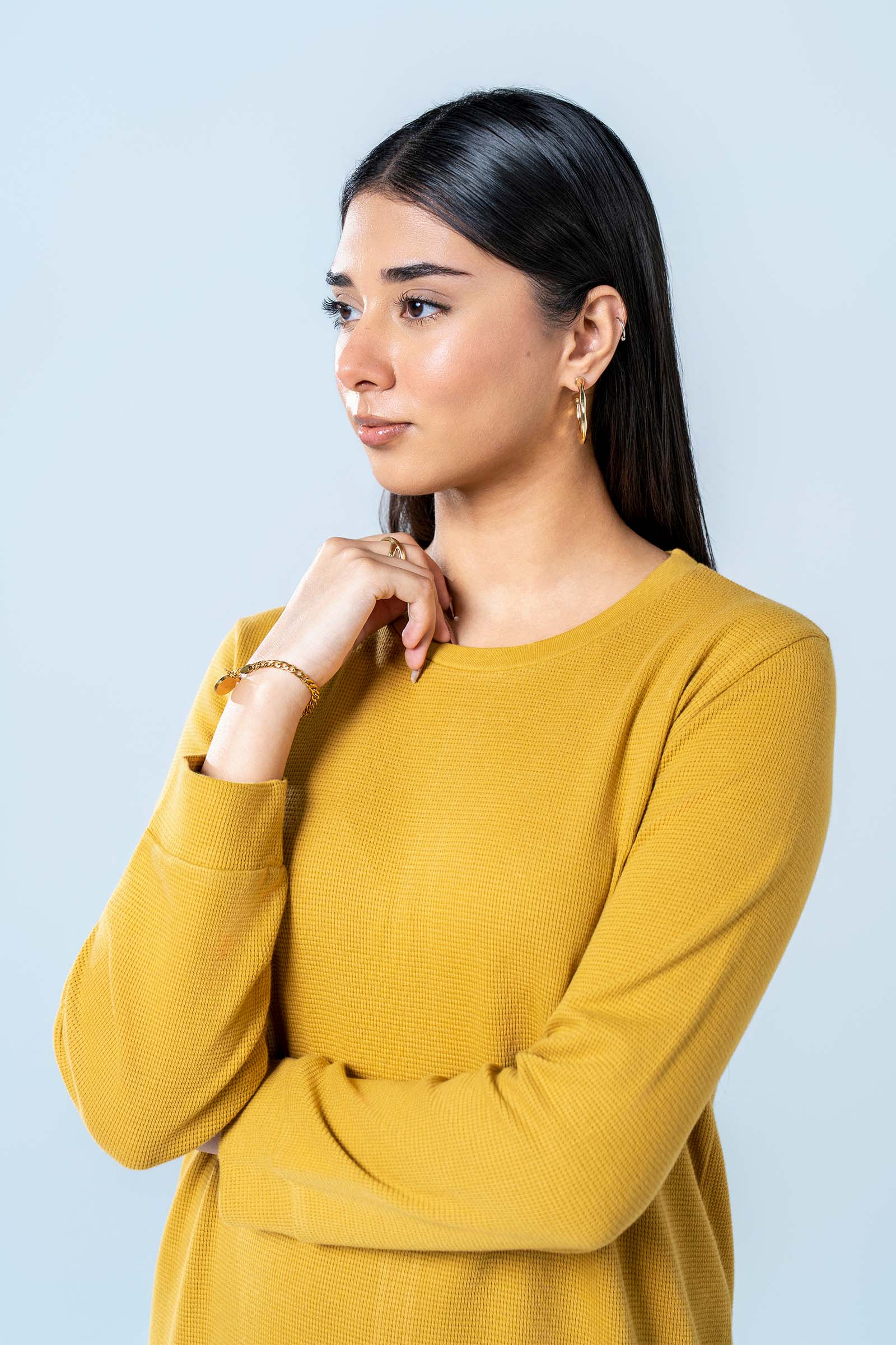 Relaxed Waffle Knit Dress - Image 3