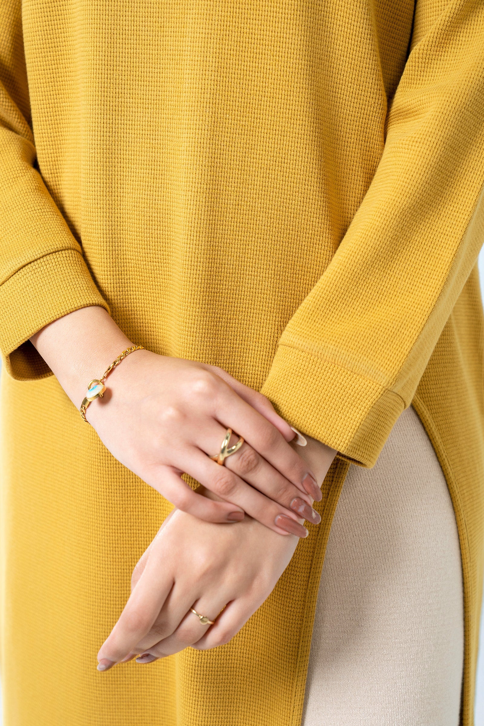 Relaxed Waffle Knit Dress - Image 4