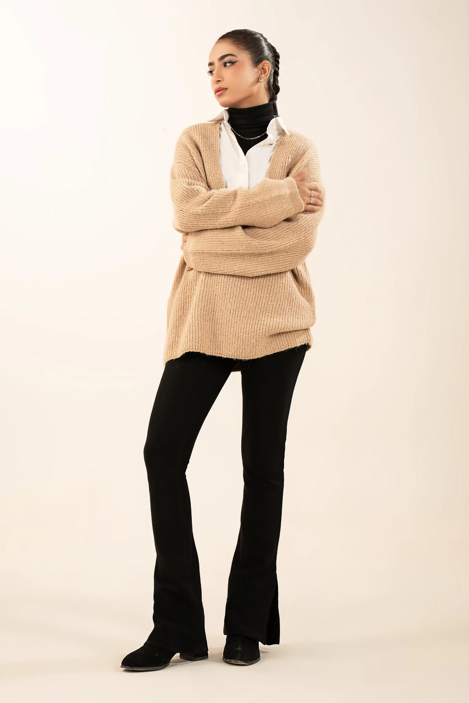 V-Neck Pullover Sweater - Image 3