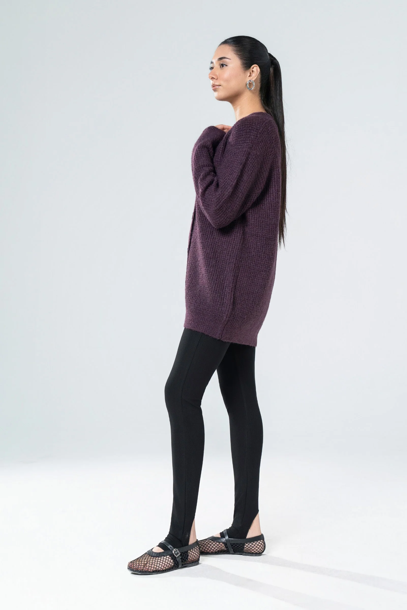 Basic Knit Cardigan - Image 3