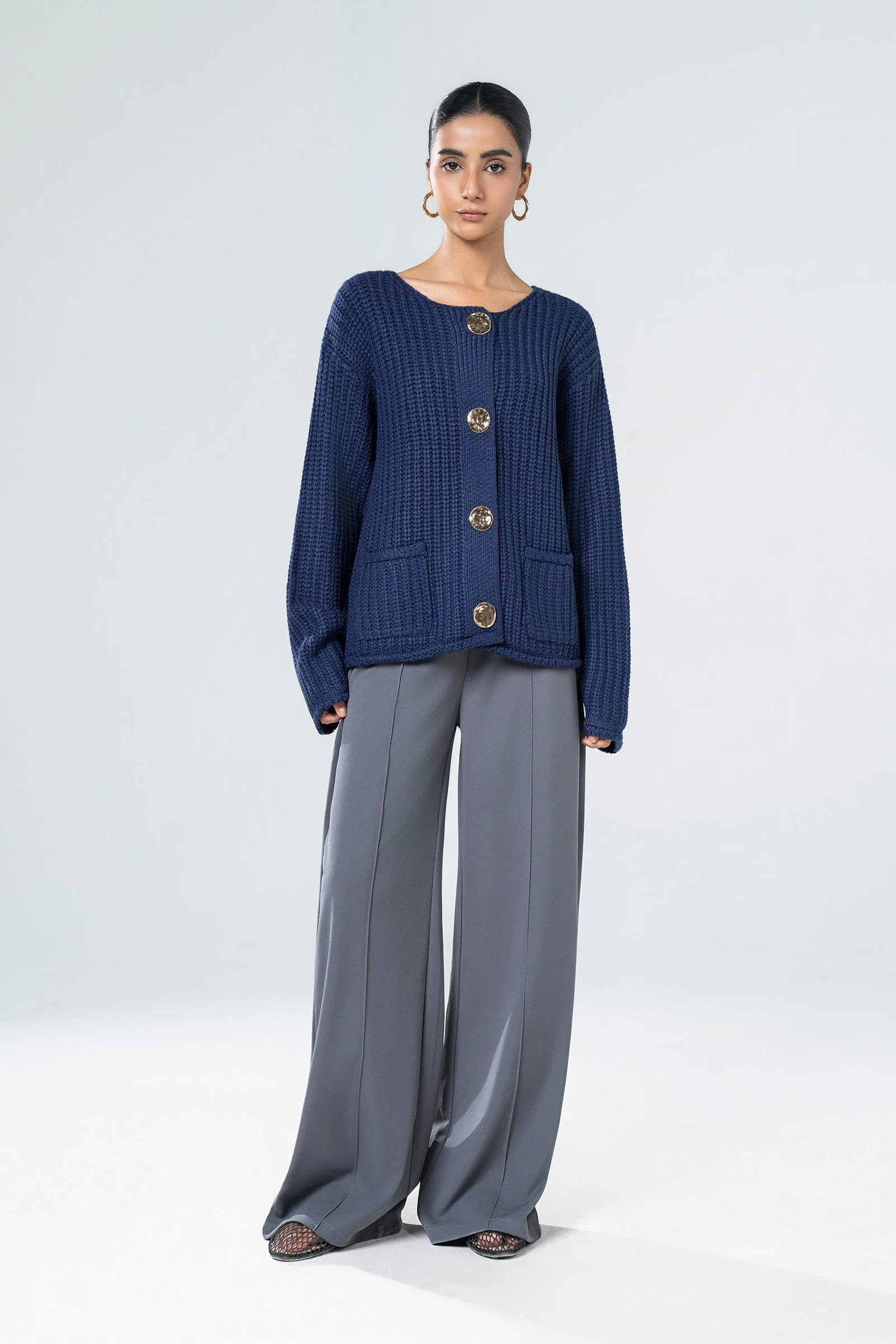 Knitted Button Cardigan - Image 2
