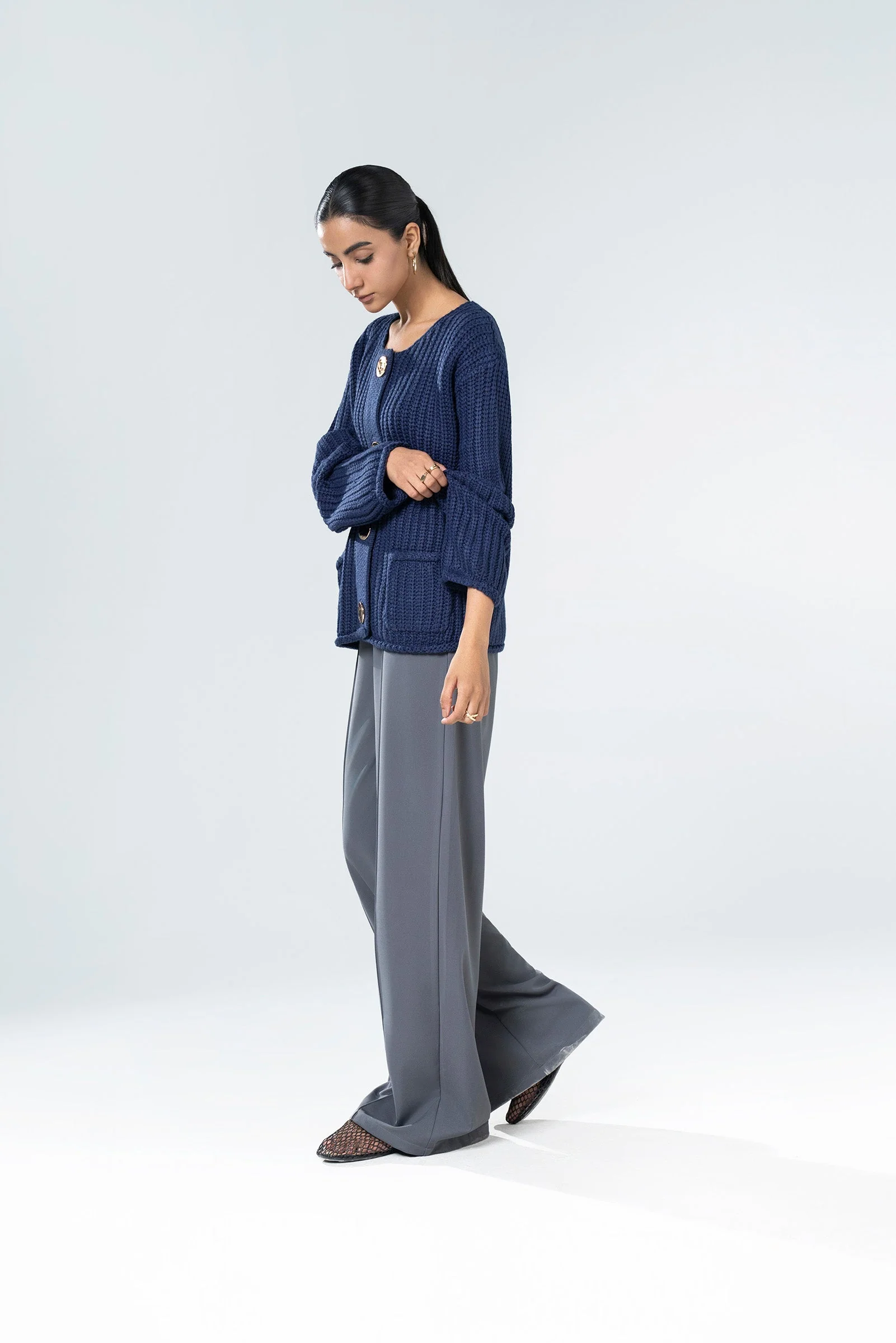 Knitted Button Cardigan - Image 5