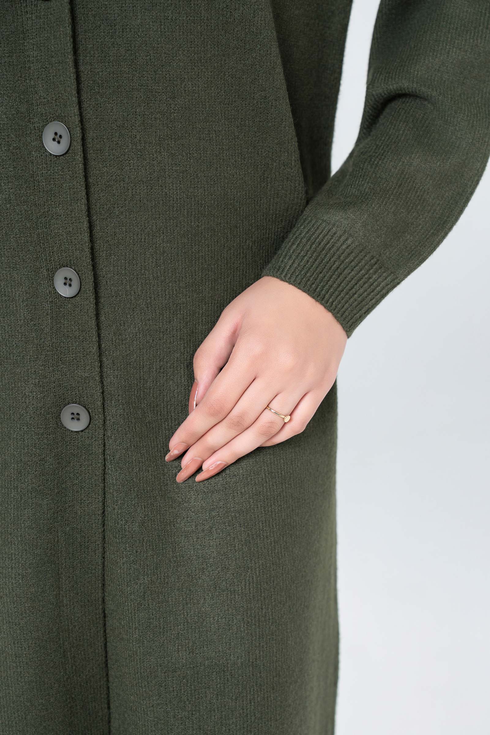 Oversized Button-Down Cardigan - Image 4