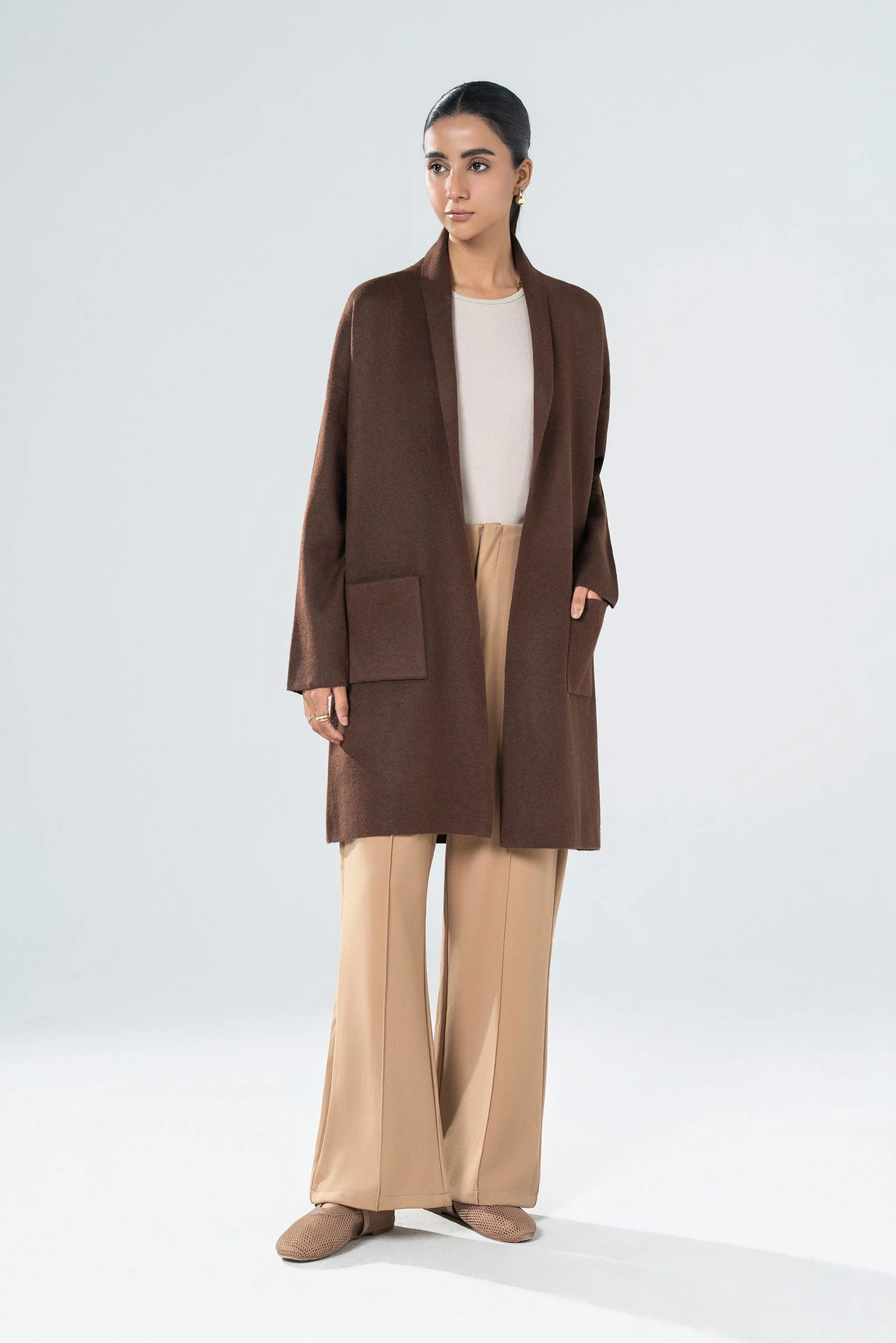 Knitted Shawl Cardigan - Image 4