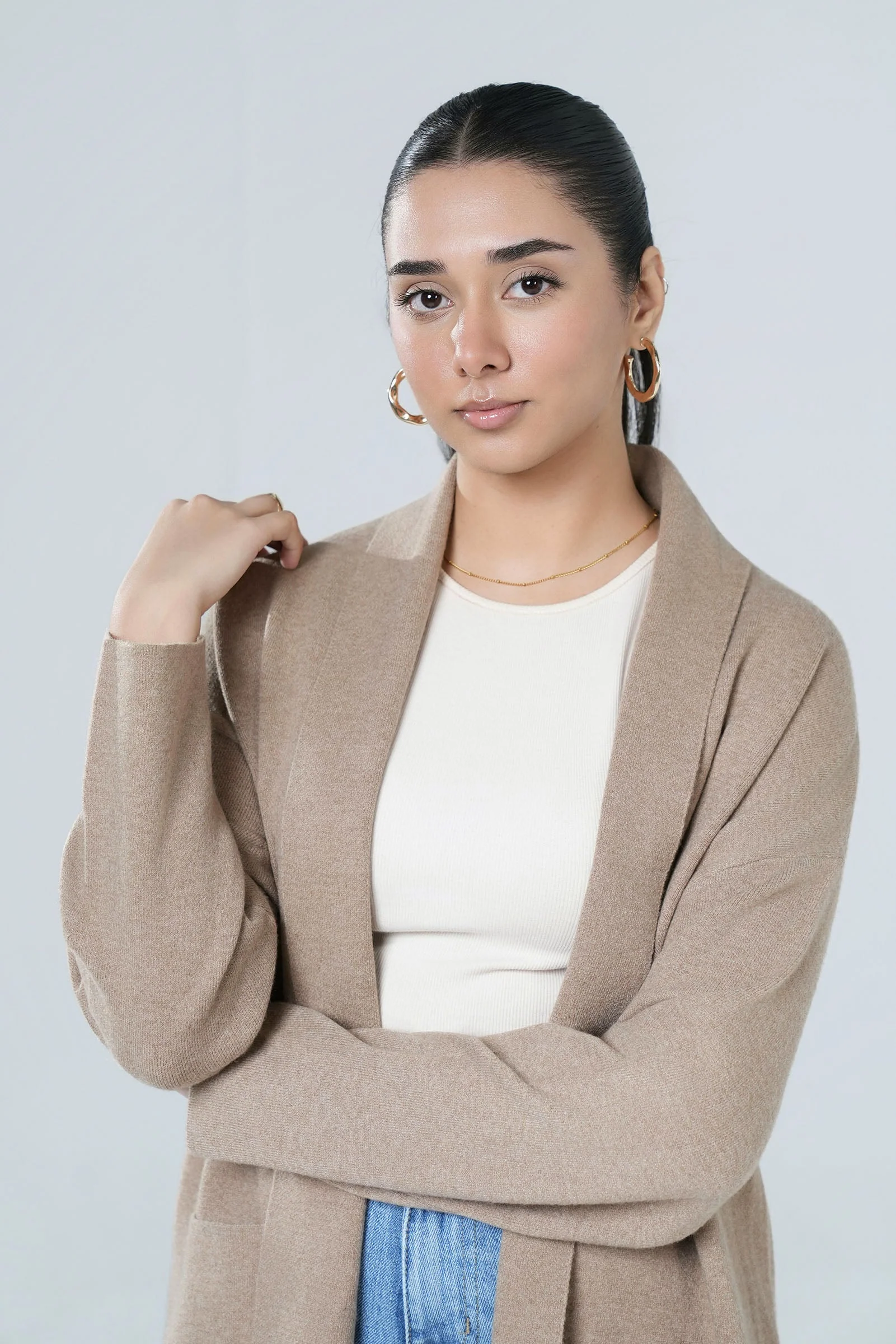 Knitted Shawl Cardigan - Image 2