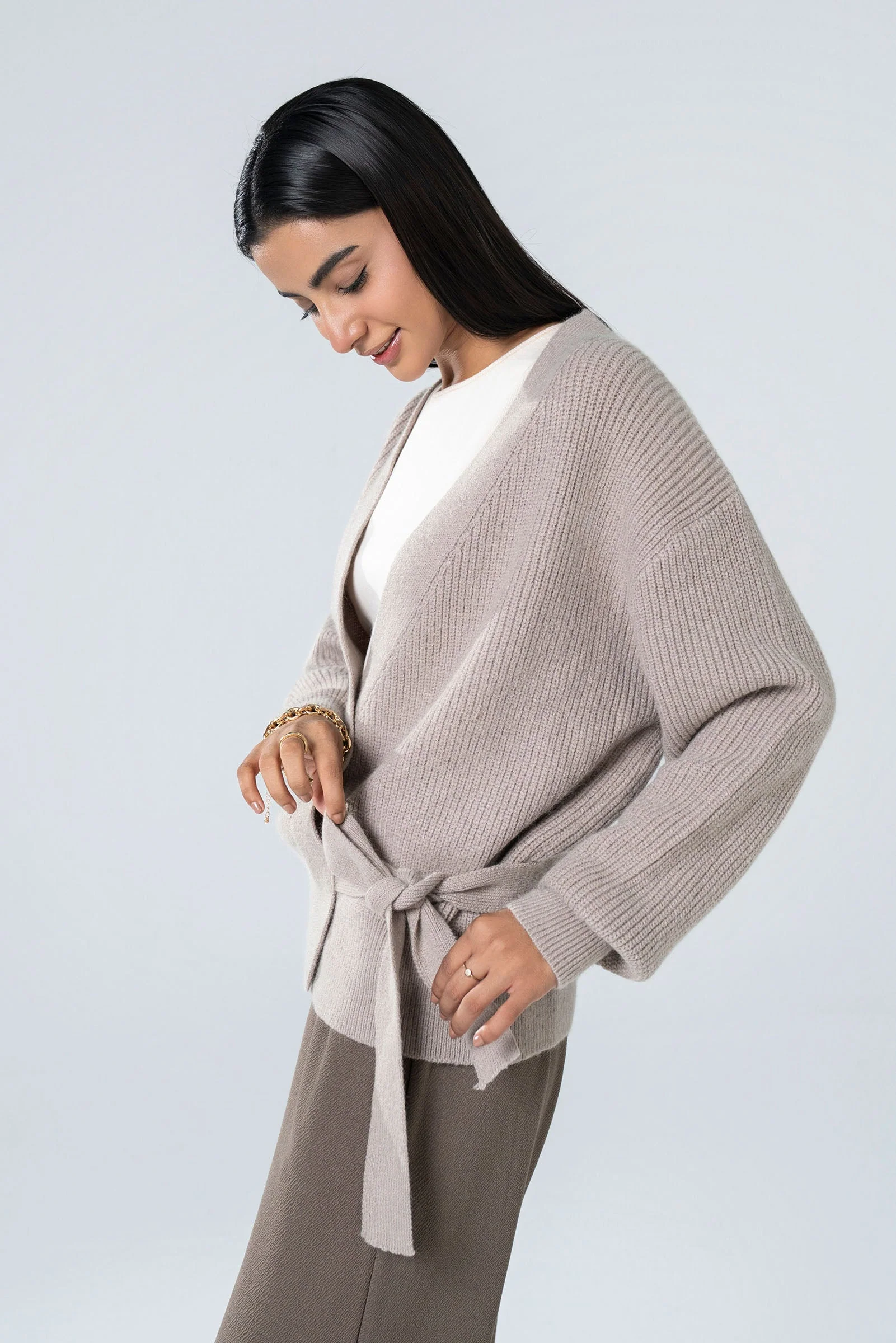 Knit Wrap-Around Sweater - Image 3