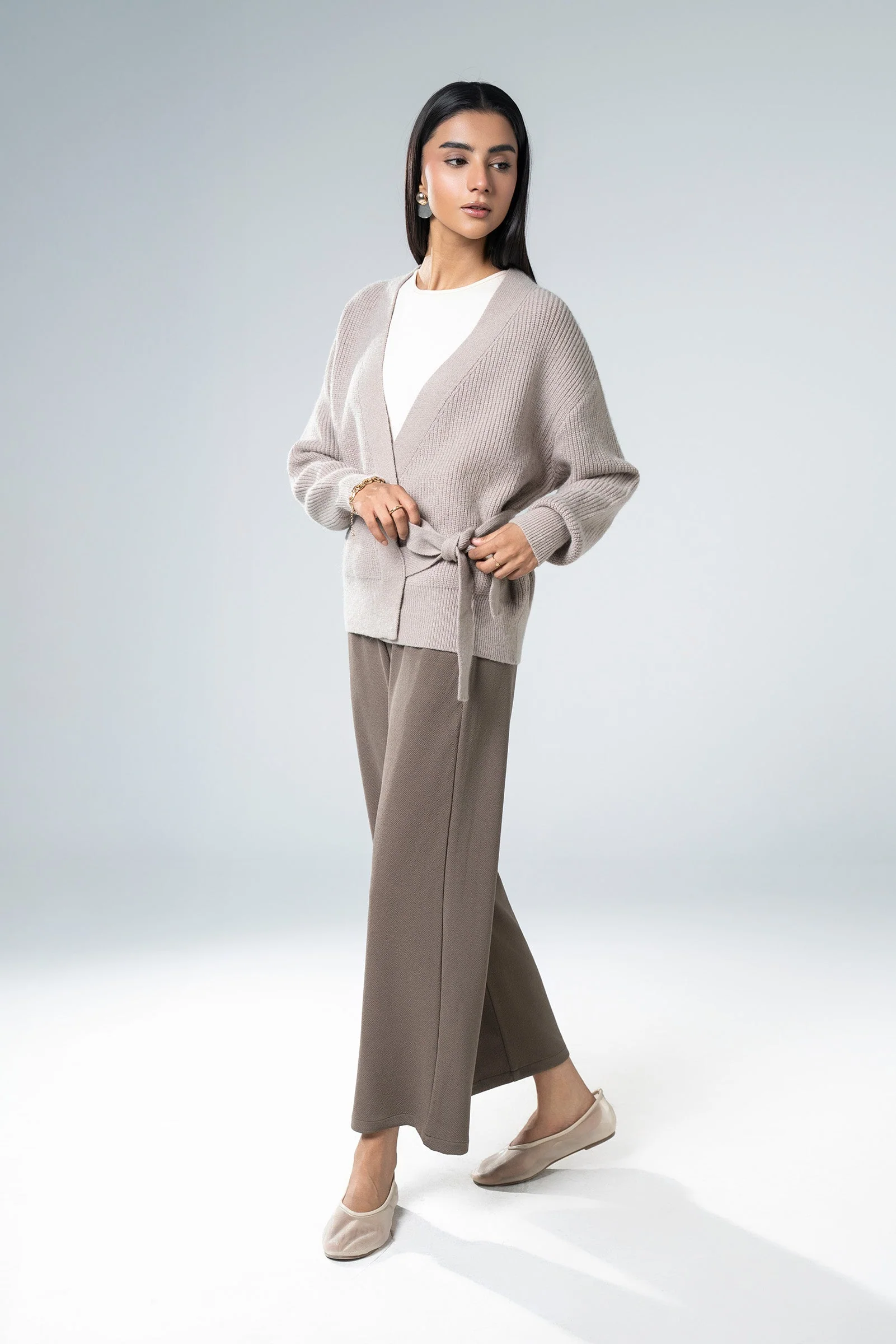 Knit Wrap-Around Sweater - Image 5