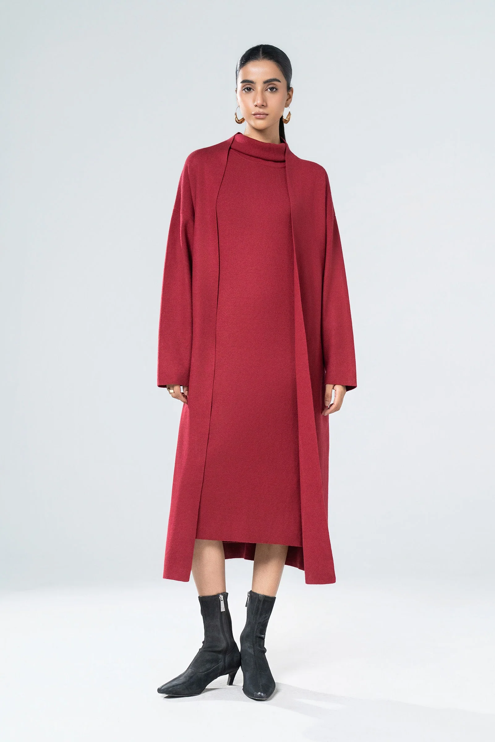 Cardigan Dress Set