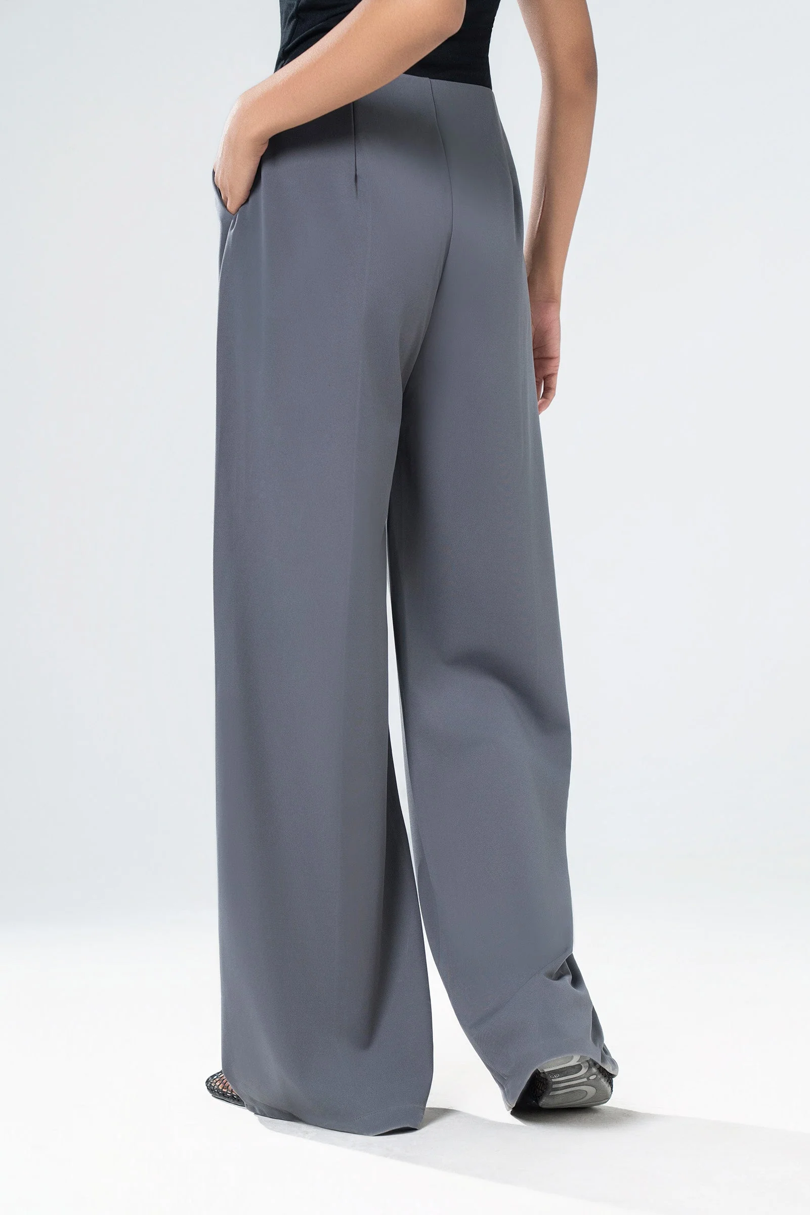 Tailored Wide Leg Pants - Image 3