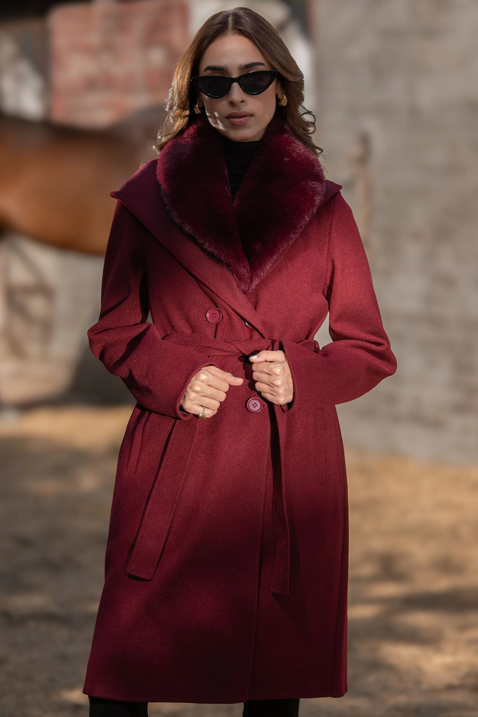 Wool Hooded Coat - Image 4