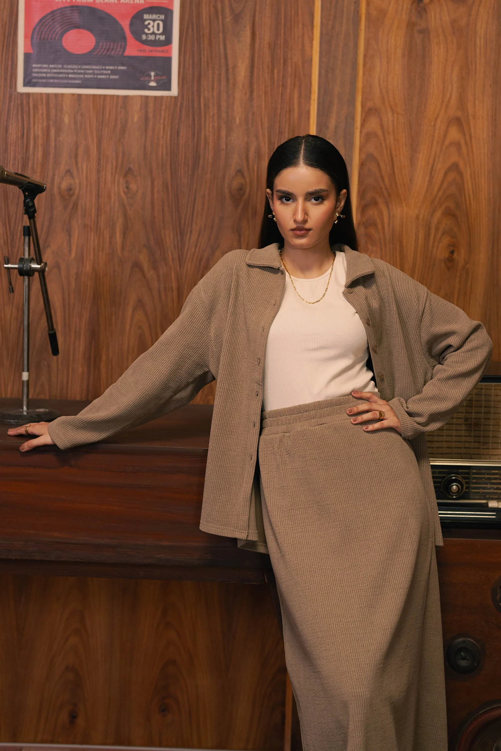 Ribbed Maxi Skirt Set - Image 2