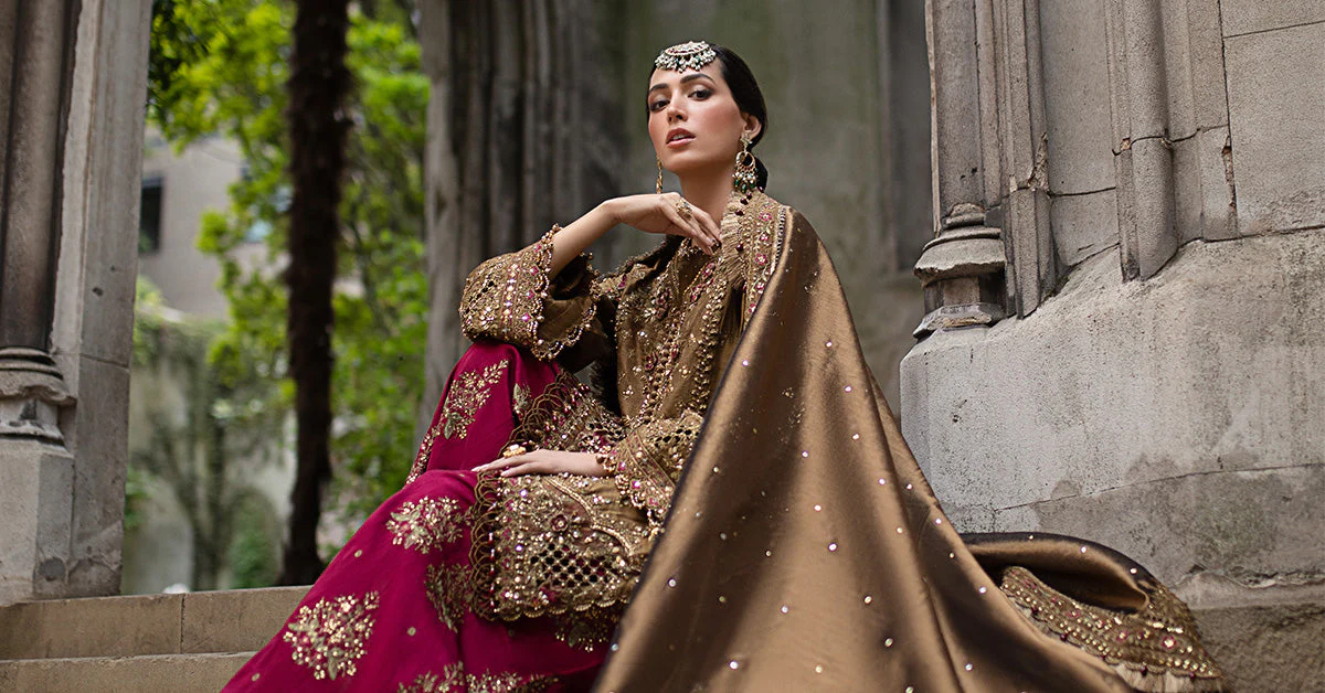 3 Piece Unstitched Embroidered Raw Silk Suit - Image 8