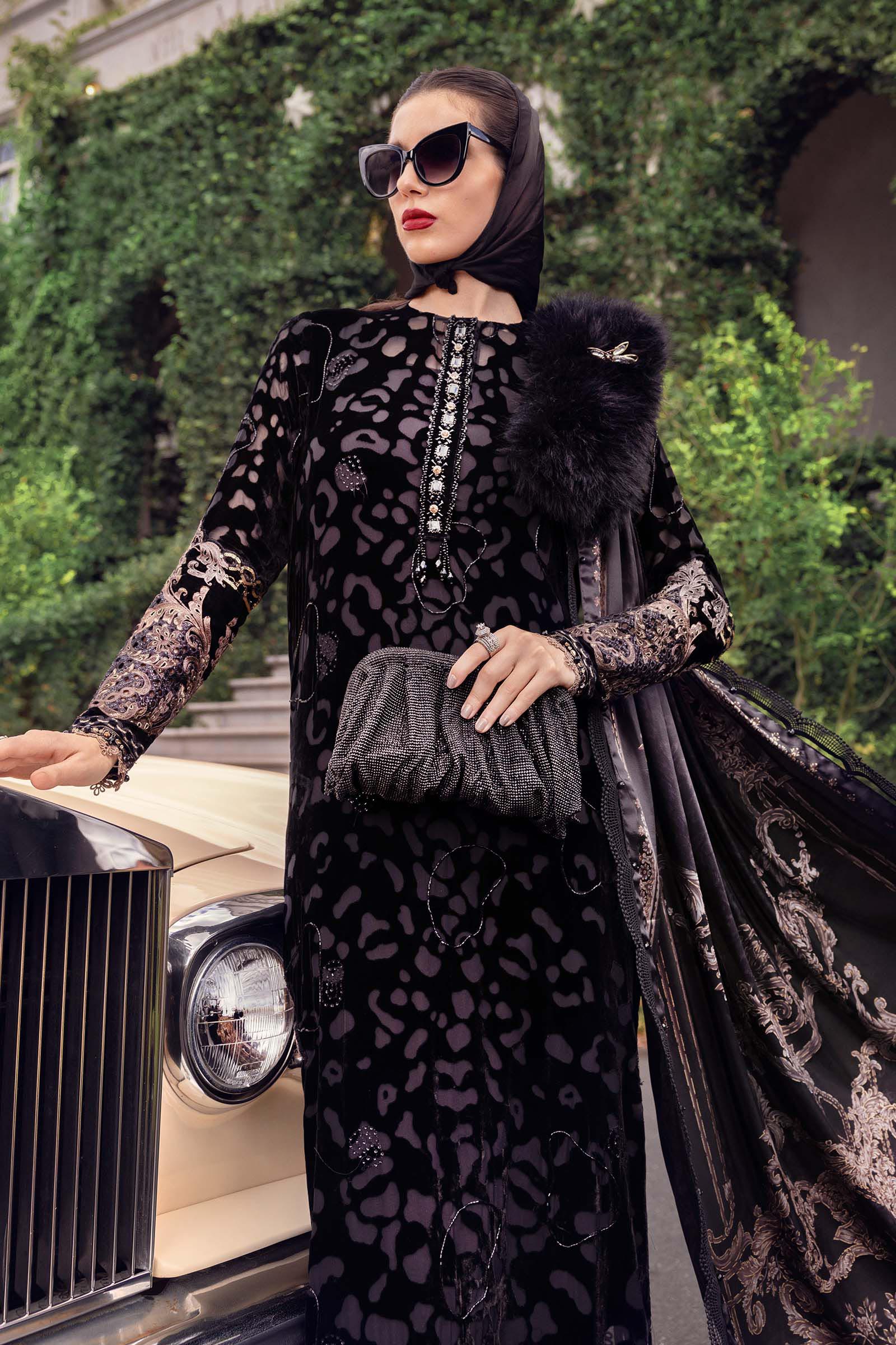 3 Piece Unstitched Embroidered Palachi Suit - Image 5