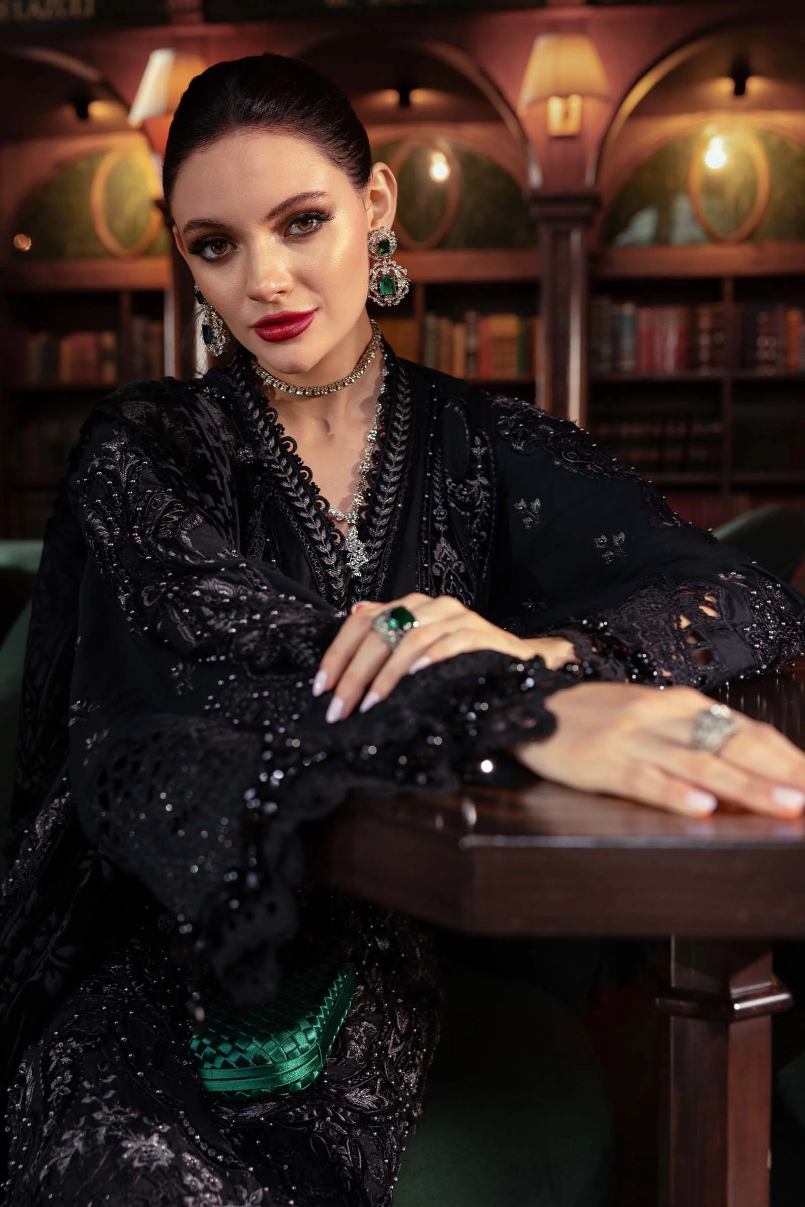 3 Piece Unstitched Embroidered Linen Suit - Image 2