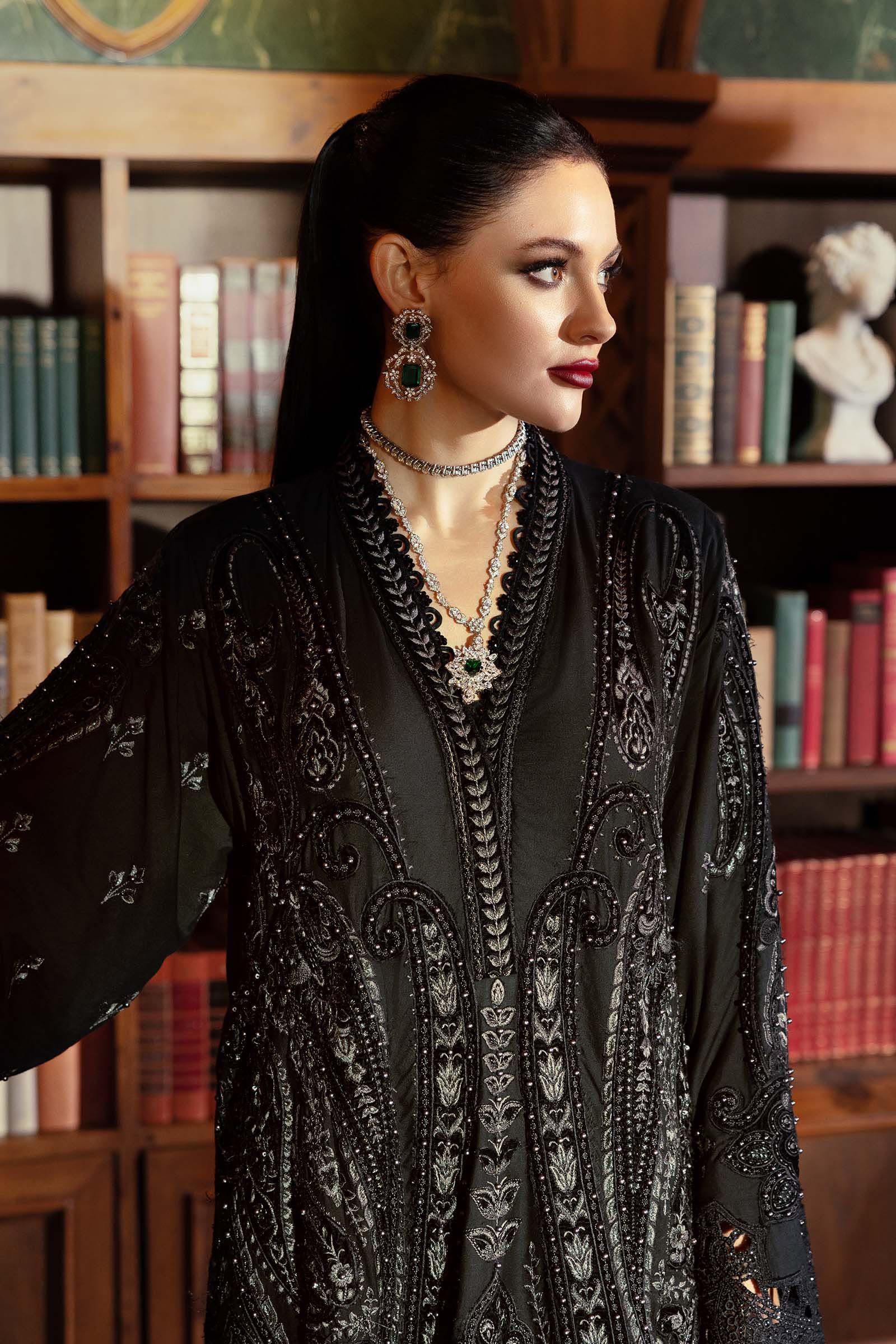 3 Piece Unstitched Embroidered Linen Suit - Image 4