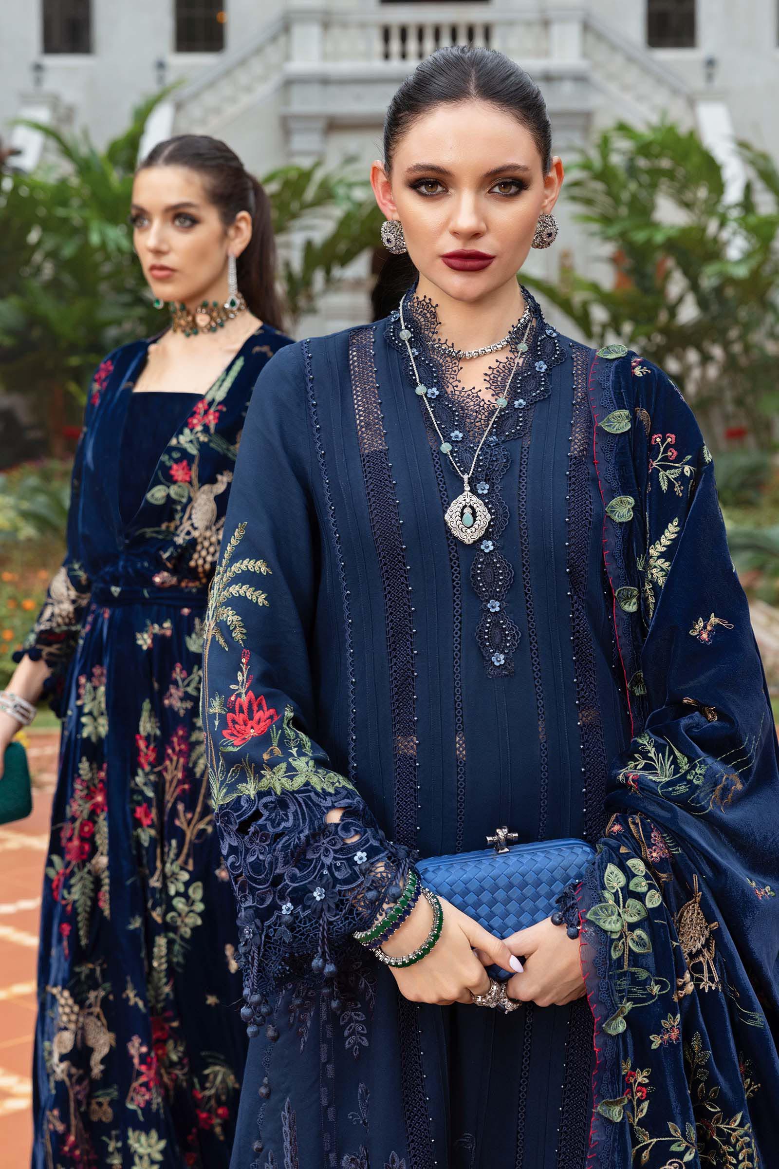 3 Piece Unstitched Embroidered Twill Linen Suit - Image 2
