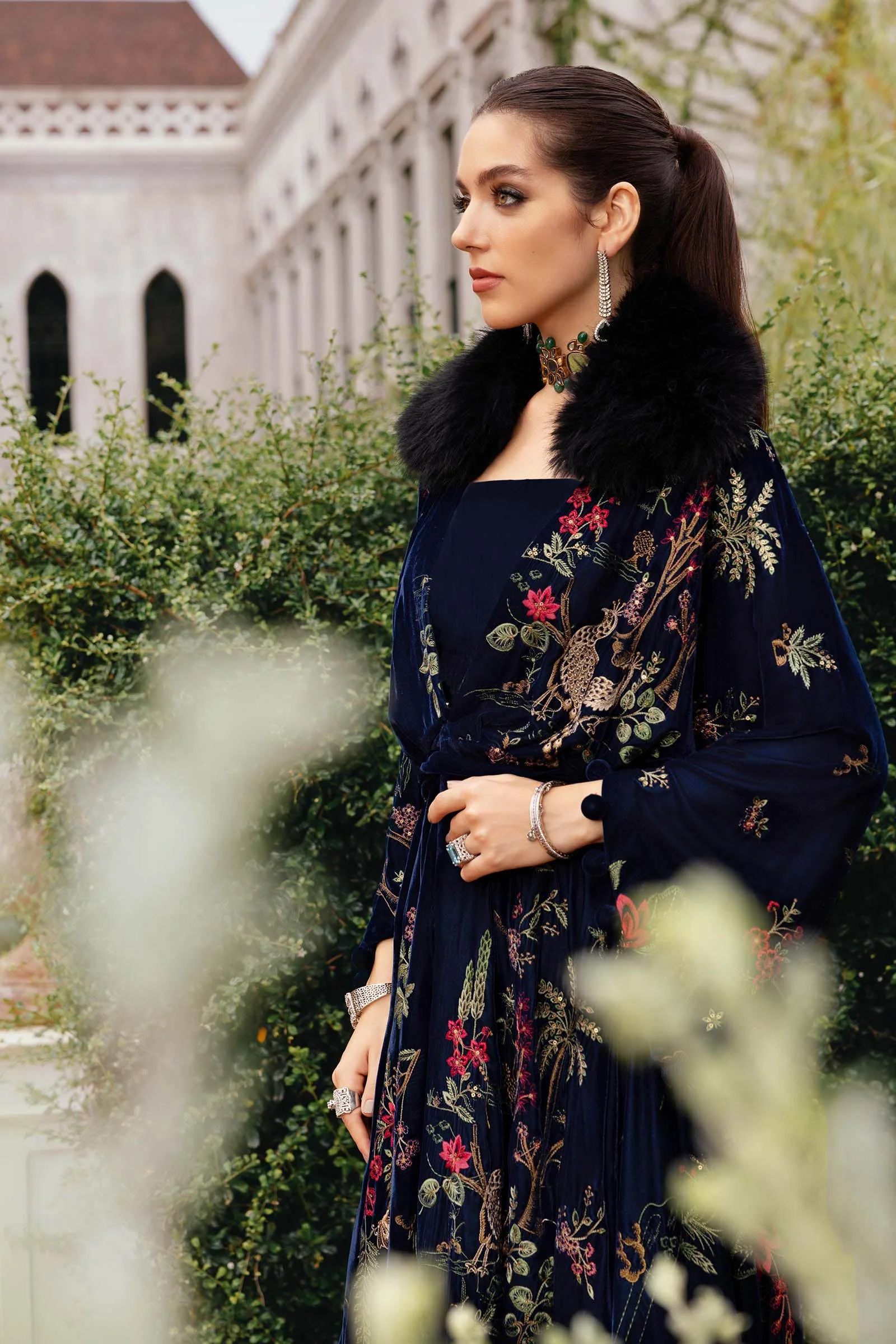 3 Piece Unstitched Embroidered Twill Linen Suit - Image 6