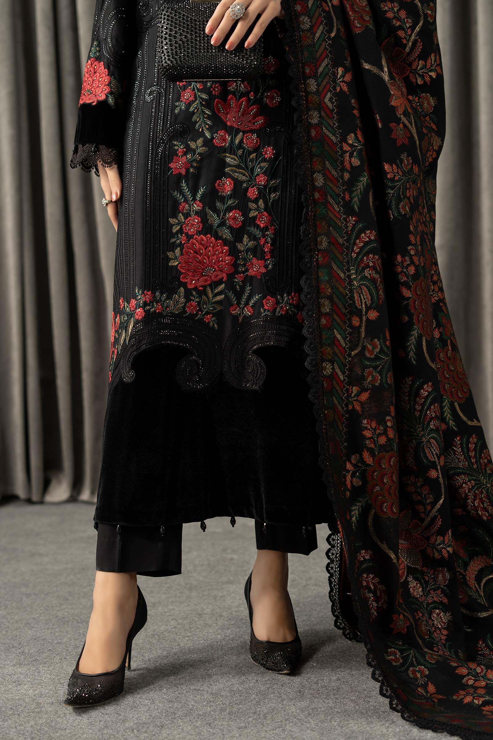 3 Piece Embroidered Linen Suit - Image 5